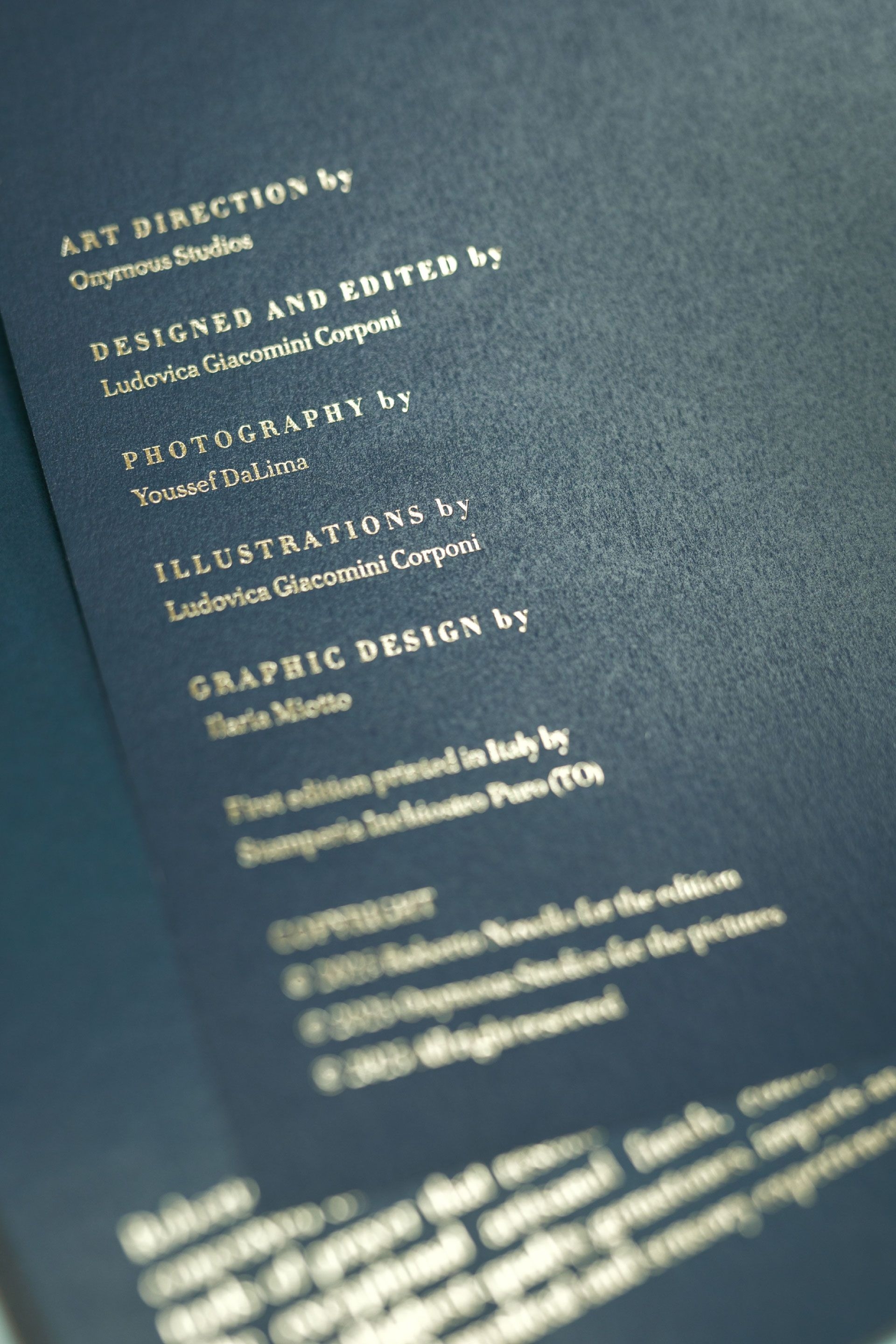 credits of the book