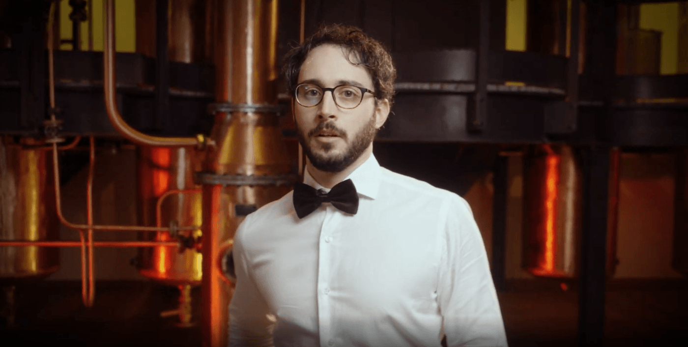 Pistochio as a bartender in OpenIceEnjoy commercial