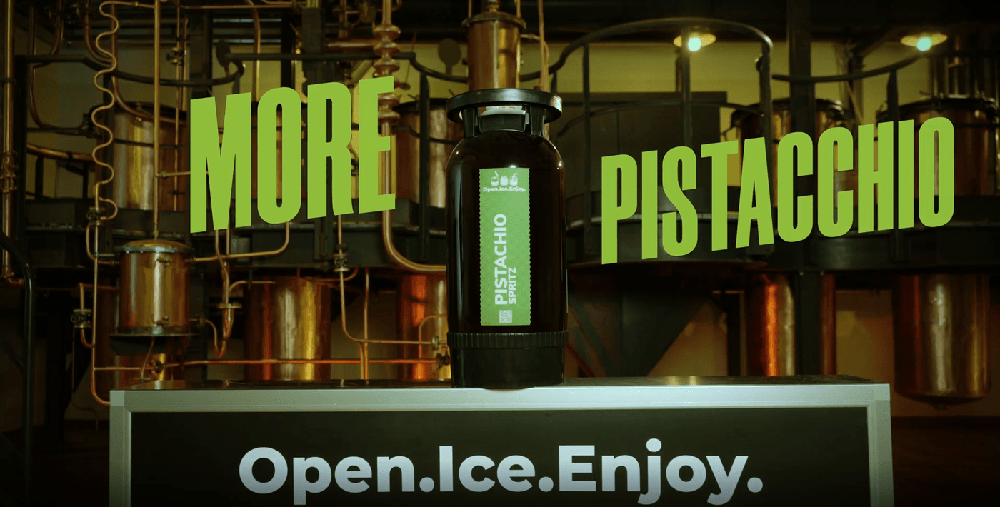 Open Ice Enjoy Pistachio Spritz Keg frame